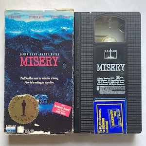 Misery VHS Tape 90s Horror Suspense Stephen King Kathy Bates