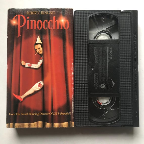 Pinocchio VHS Tape 2002 Roberto Benigni Fantasy Comedy - Etsy