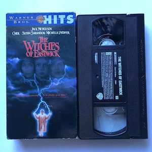 The Witches of Eastwick VHS Tape Jack Nicholson Cher 80s Nostalgia