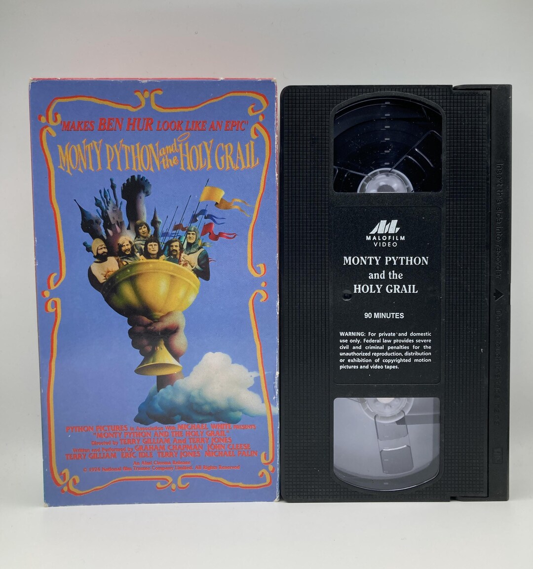 Monty Python and the Holy Grail VHS 70s Cult Film John Cleese - Etsy UK