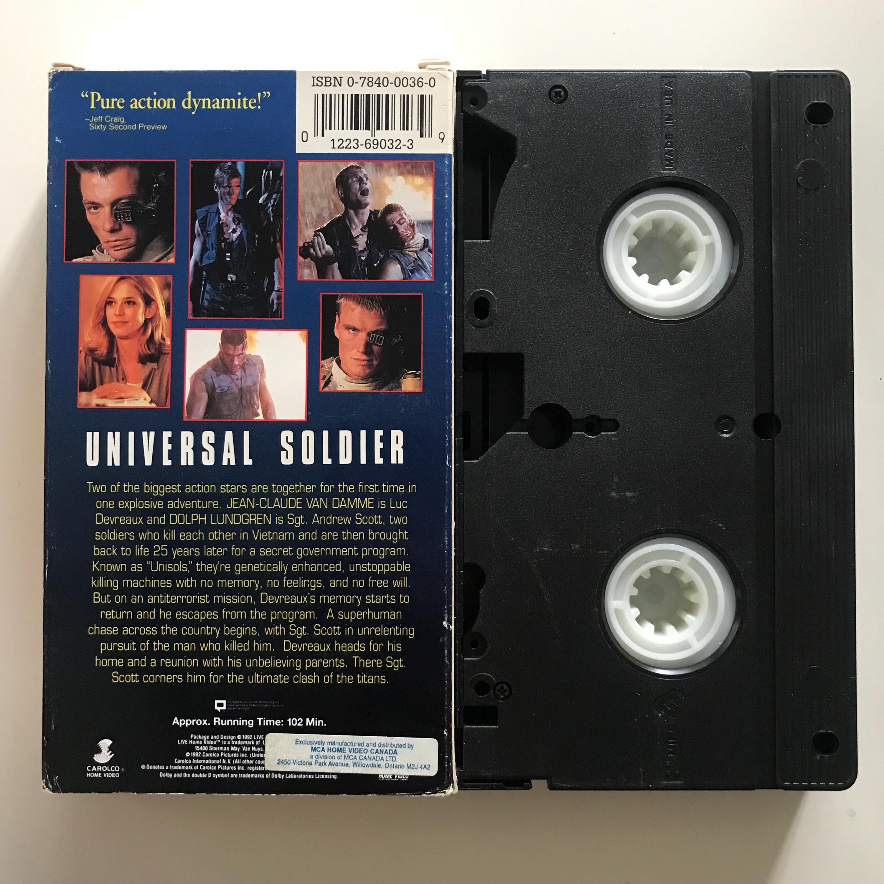 Universal Soldier VHS Tape 90s Jean-claude Van Damme Dolph