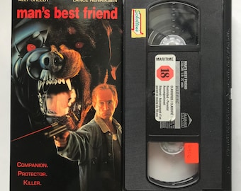 Man's Best Friend VHS Tape Lance Henriksen 90s Horror Thriller