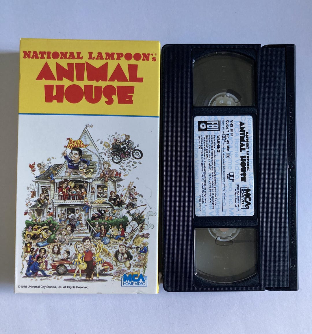 National Lampoon's Animal House VHS Tape MCA Video 70s Cult Comedy - Etsy