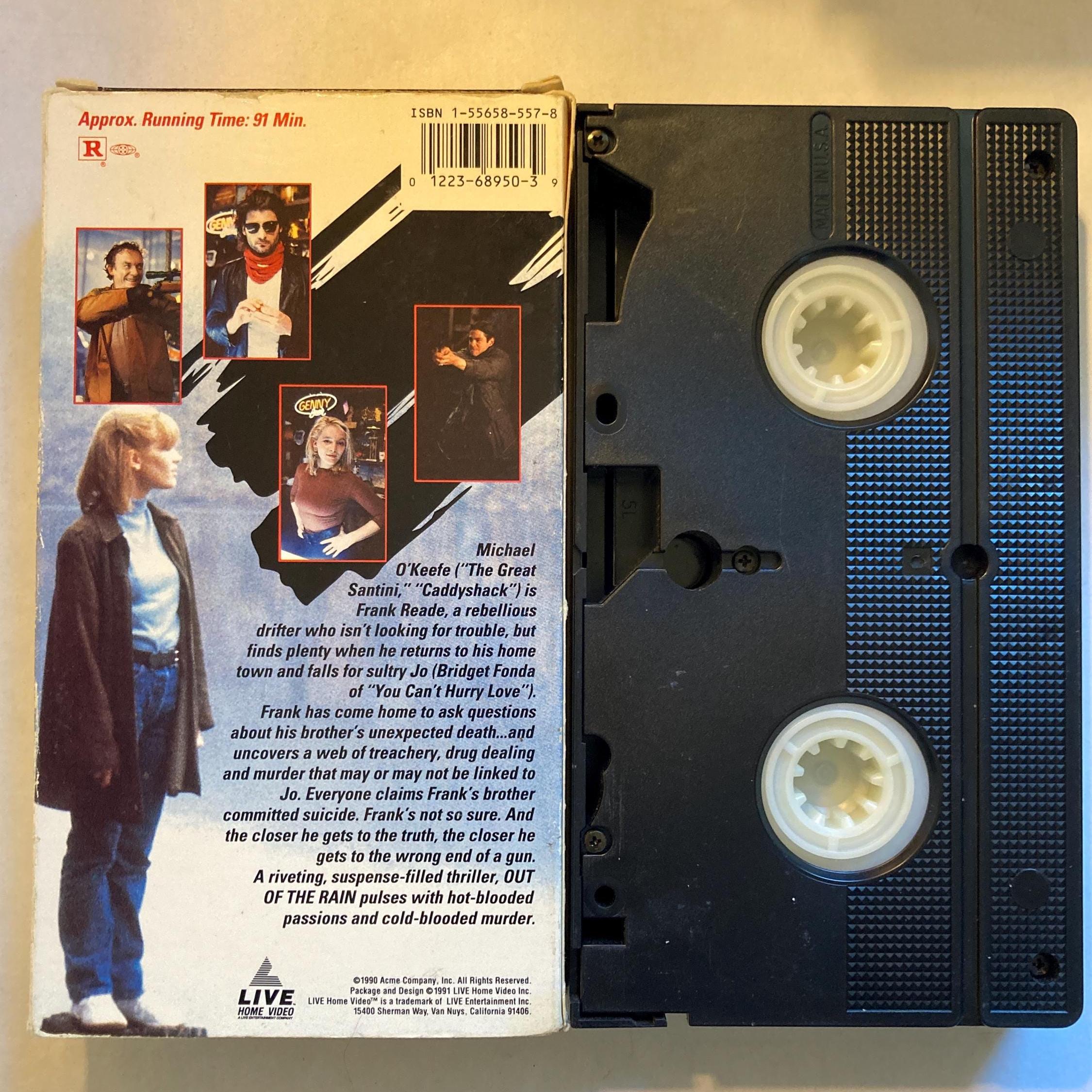 Out of the Rain VHS Tape 90s Neo Noir Thriller Bridget Fonda