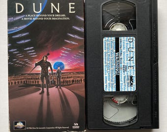 Vintage Dune VHS Tape 1984 David Lynch Frank Herbert Cult Film