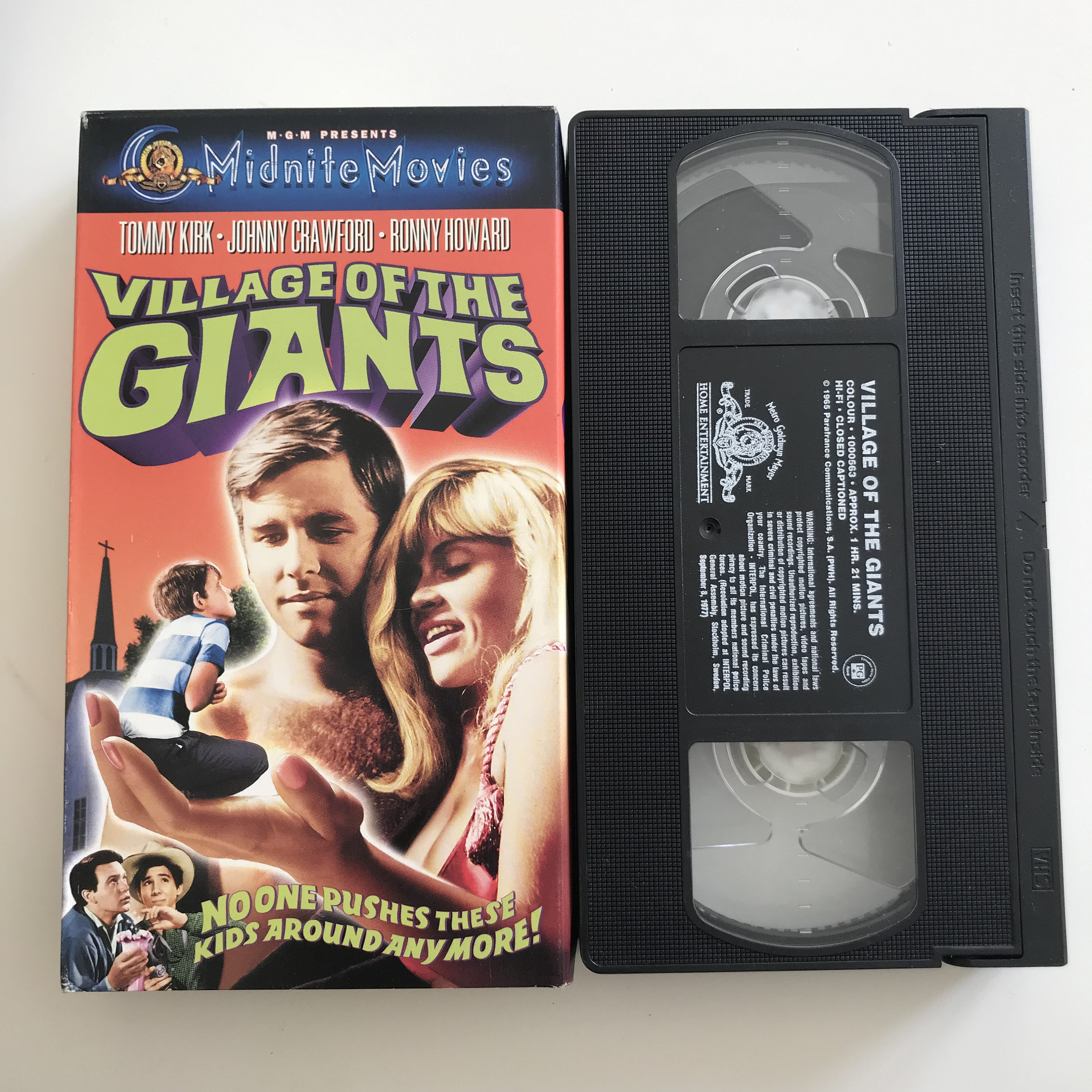 Village of the Giants VHS Tape MGM Midnite Movies 60s Teen