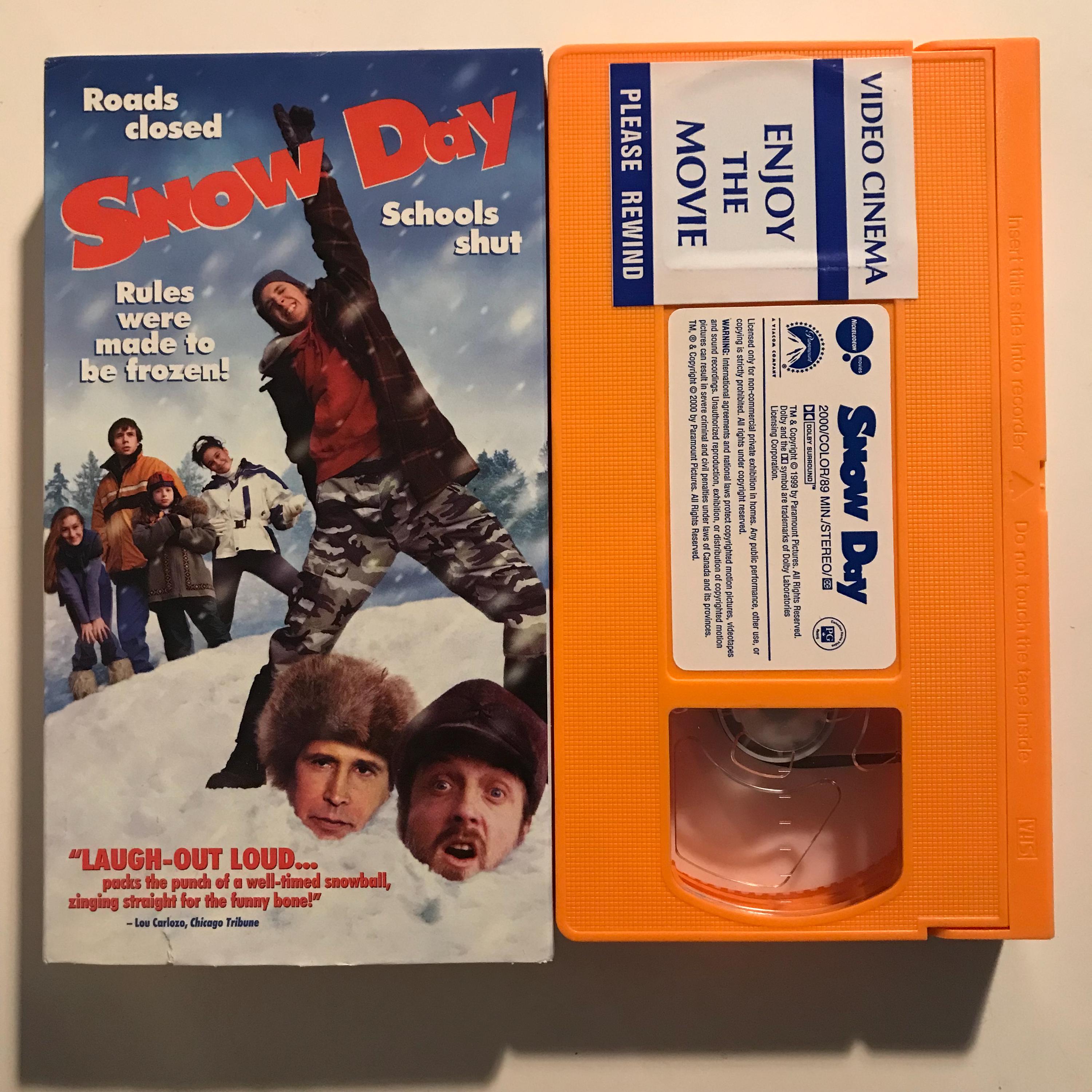 Snow Day VHS Tape Retro Nickelodeon 2000 Y2K Nostlagia - Etsy