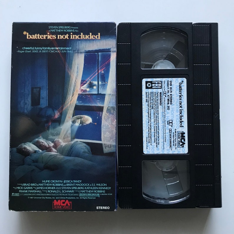 Batteries Not Included VHS Tape 80s Fantasy Steven Spielberg - Etsy