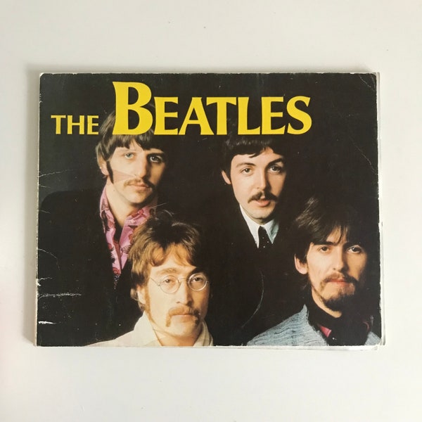 Vintage The Beatles 1983 Photo Book 80s UK Print Pop Rock Fab 4