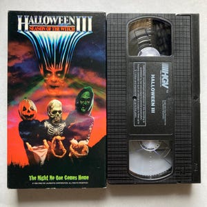 Vintage Halloween III Season of the Witch VHS Tape 80s Horror Cult