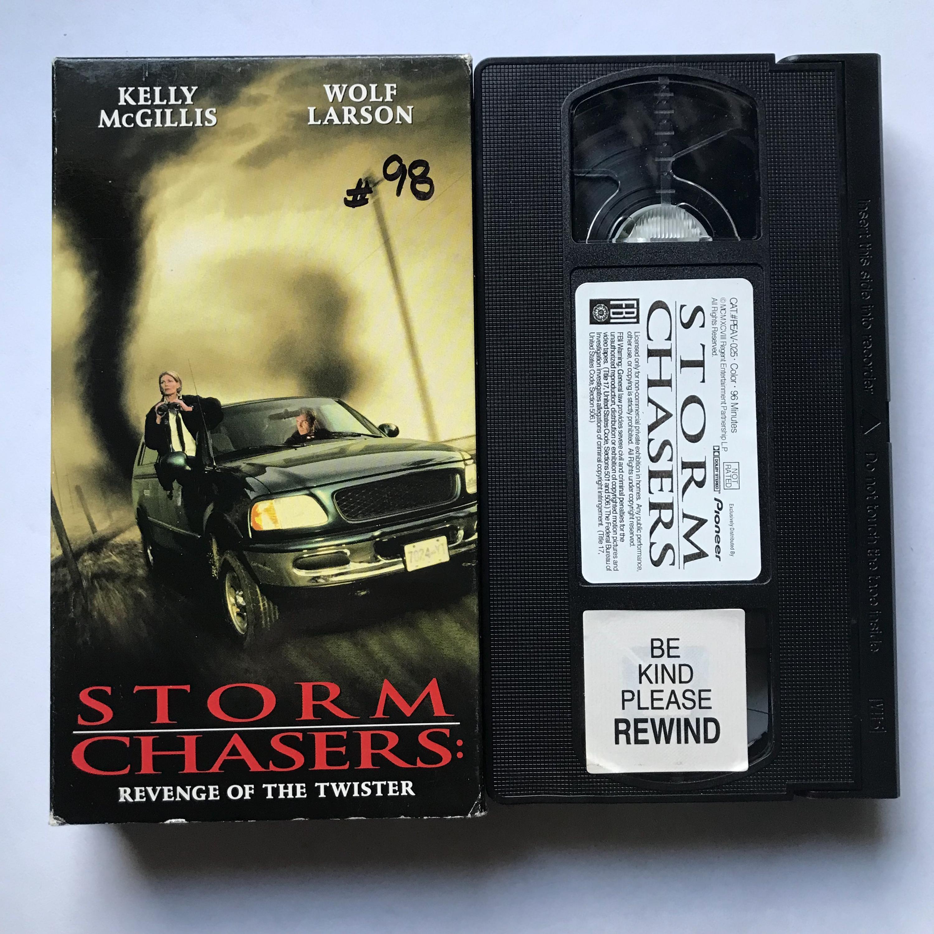 Storm Chasers: Revenge of the Twister VHS Tape 90s Action