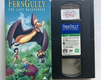 Ferngully The Last Rainforest VHS Tape 90s Animation Nostalgia