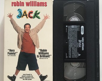 Jack VHS Tape 1996 Robin Williams Fran Drescher 90s Comedy