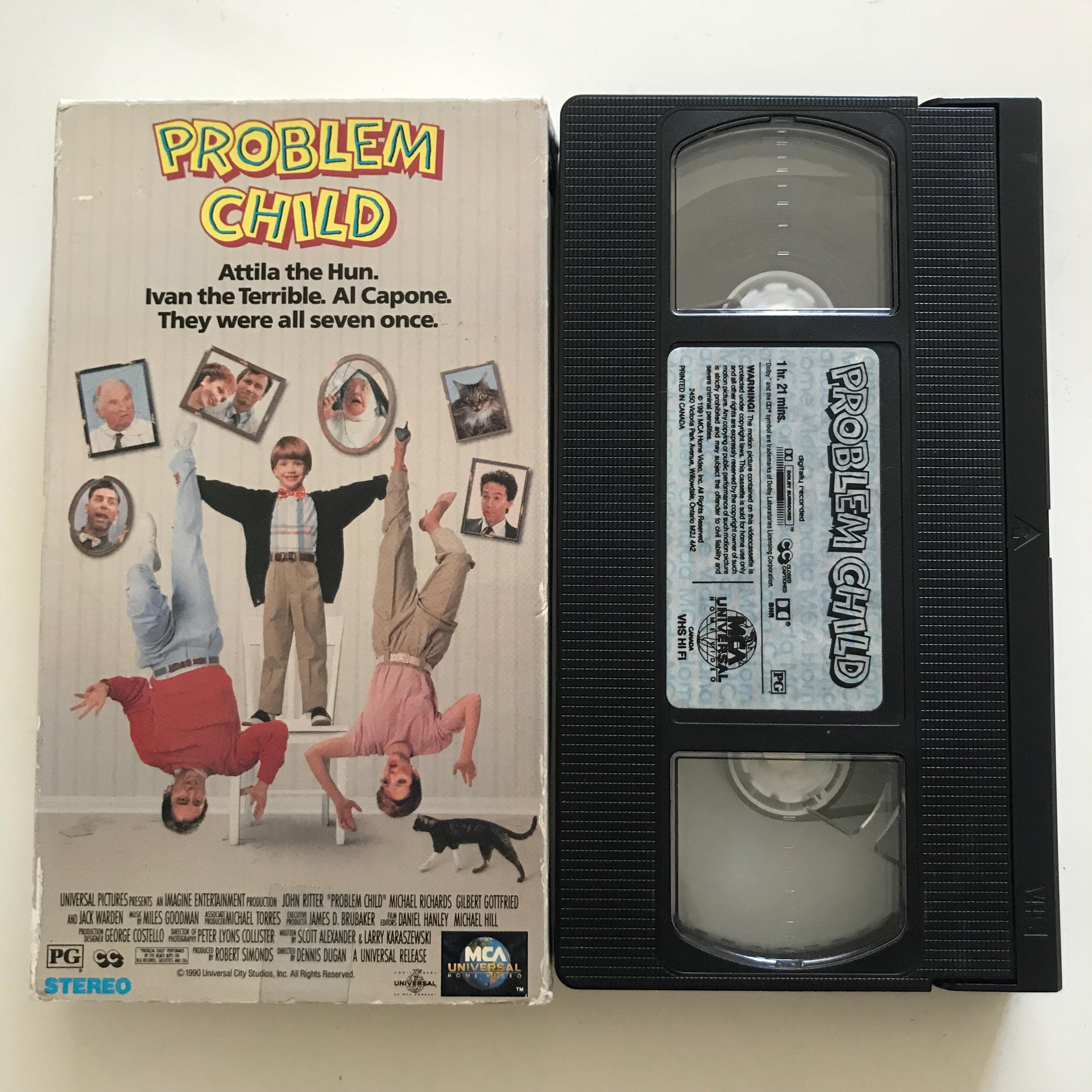 Problem Child VHS Tape 1990 Nostalgic Comedy 90s John Ritter Etsy Problem Child VHS Tape 1990 Nostalgic Comedy 90s John Ritter Etsy