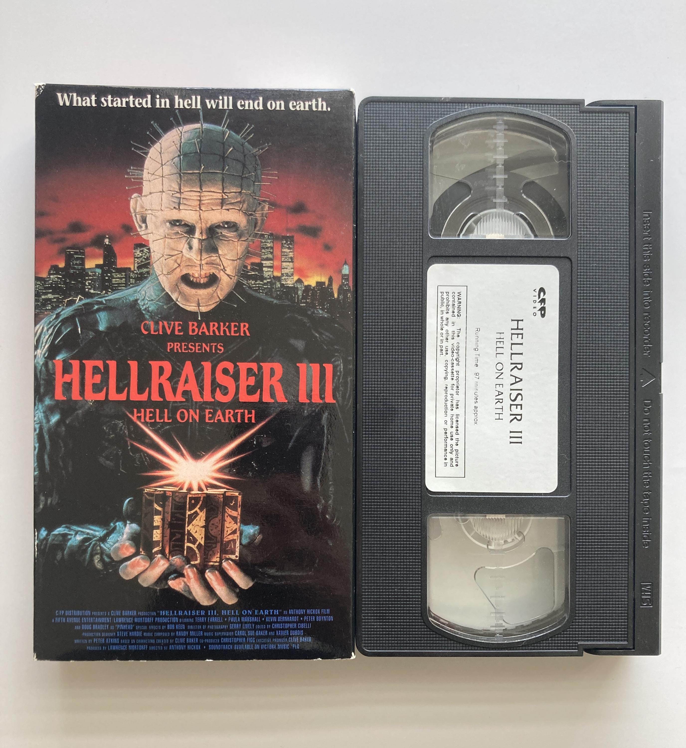 Hellraiser Vhs Tape - Etsy