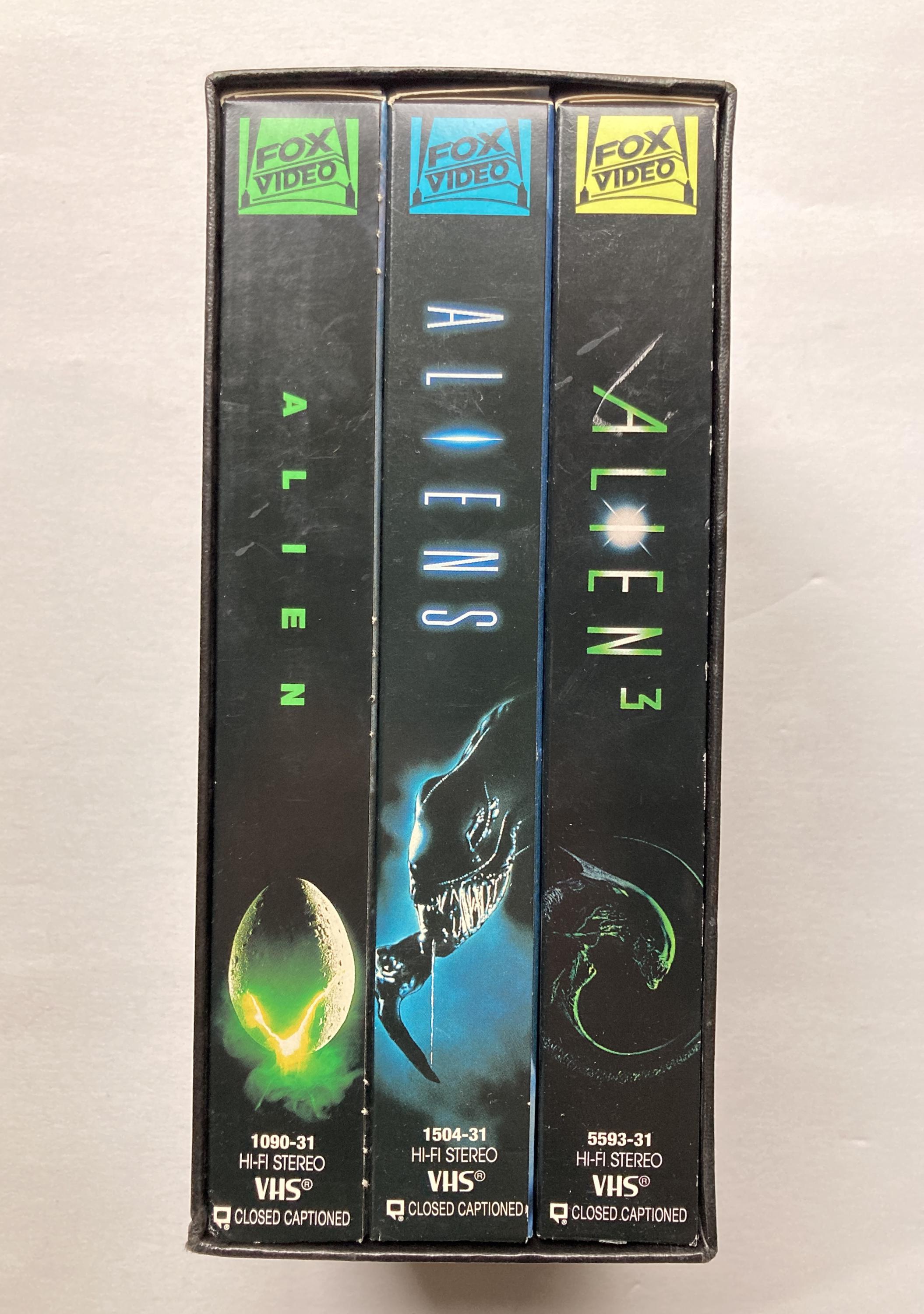 Alien Trilogy VHS Tape Box Set Alien / Aliens / Alien 3 Science Fiction ...