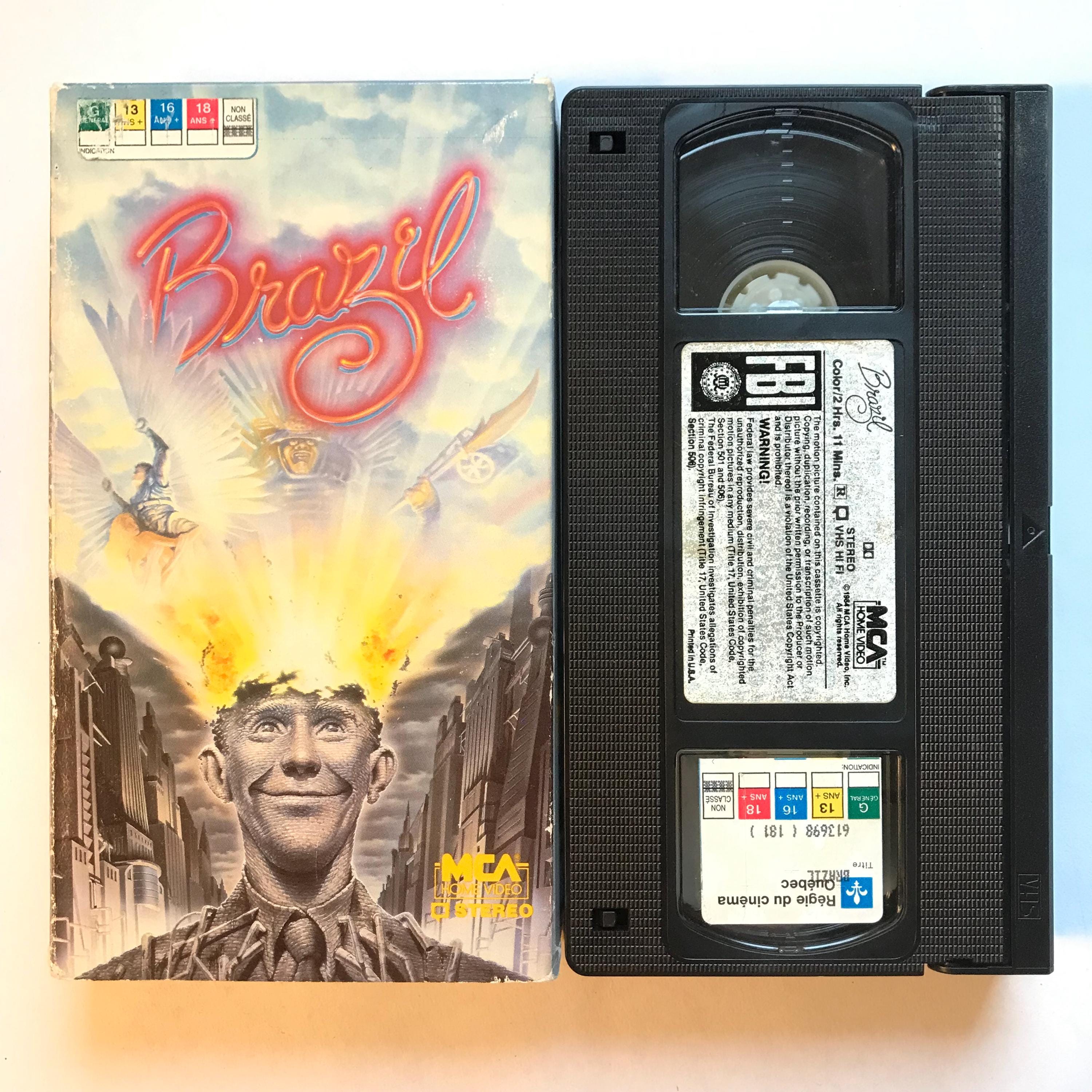 FREE MOGUL STYLE　VHS Vintage Brazil VHS Tape 1985 Fantasy Surreal Cult Film Terry