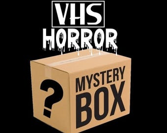 Vintage Horror VHS Mystery Box  - 4 Retro Horror Tapes 80s 90s 2000s Analog Scary Film Giftset