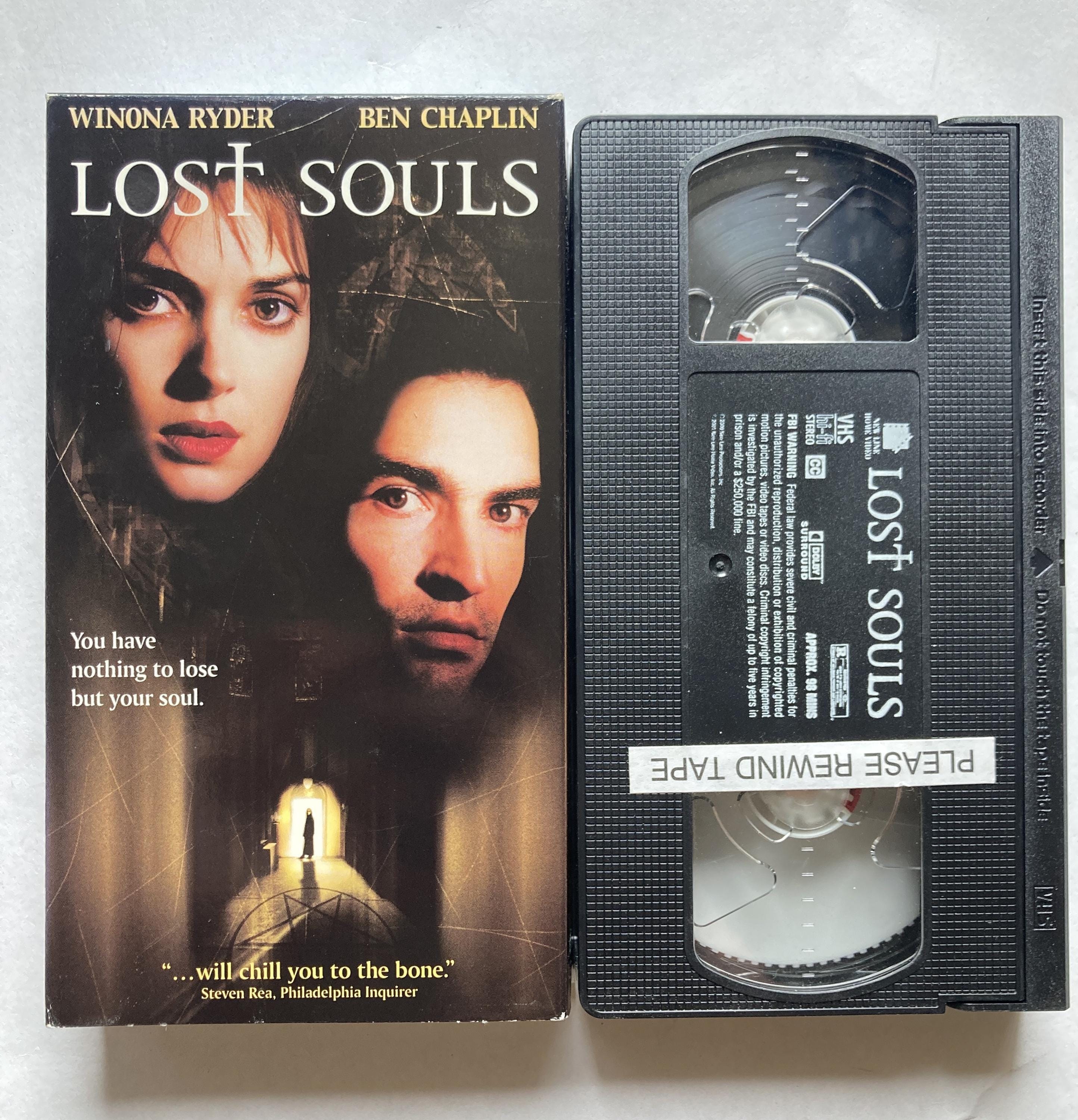 Lost Souls VHS Tape 2000 Horror Thriller Winona Ryder - Etsy