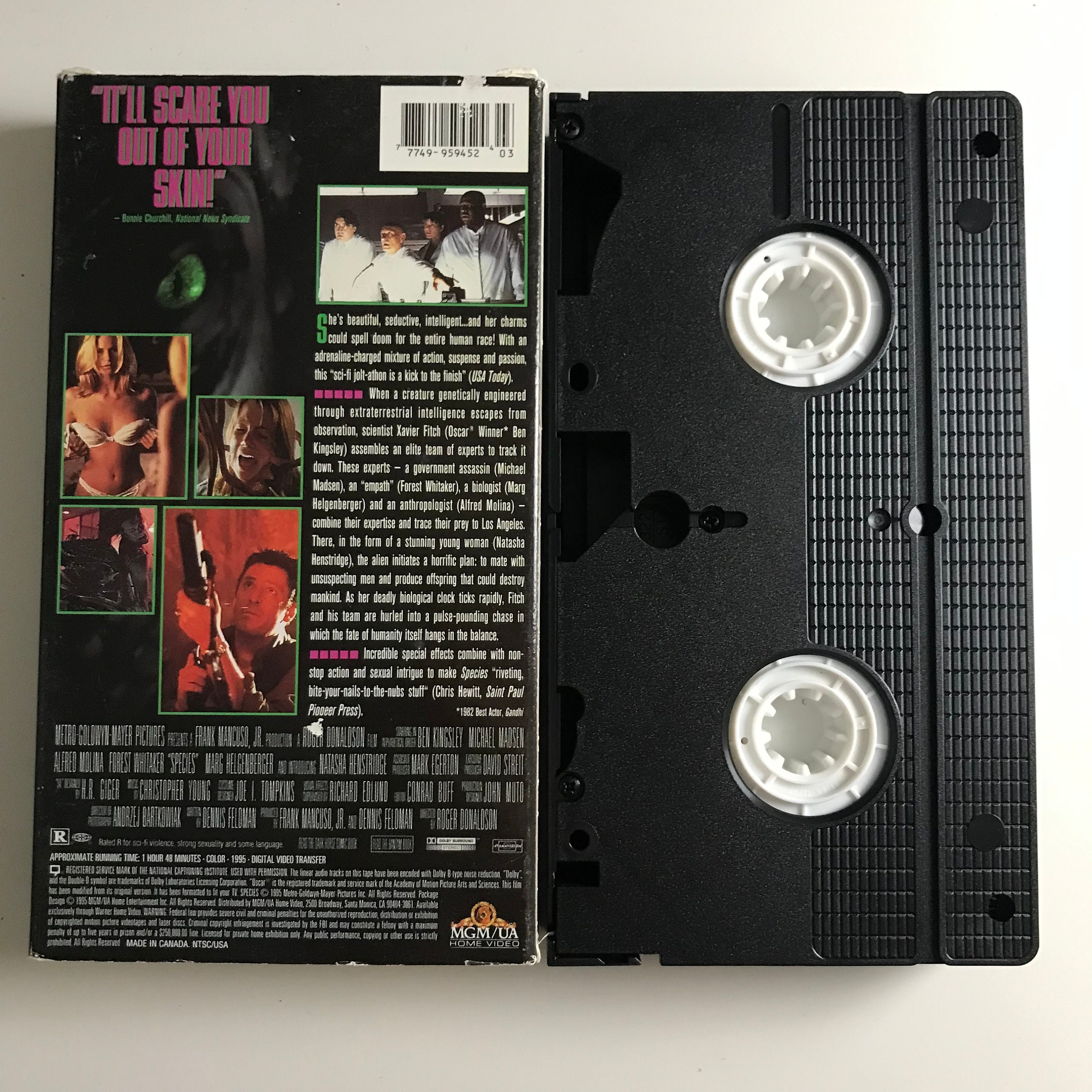 Species VHS Tape MGM 90s Science Fiction - Etsy