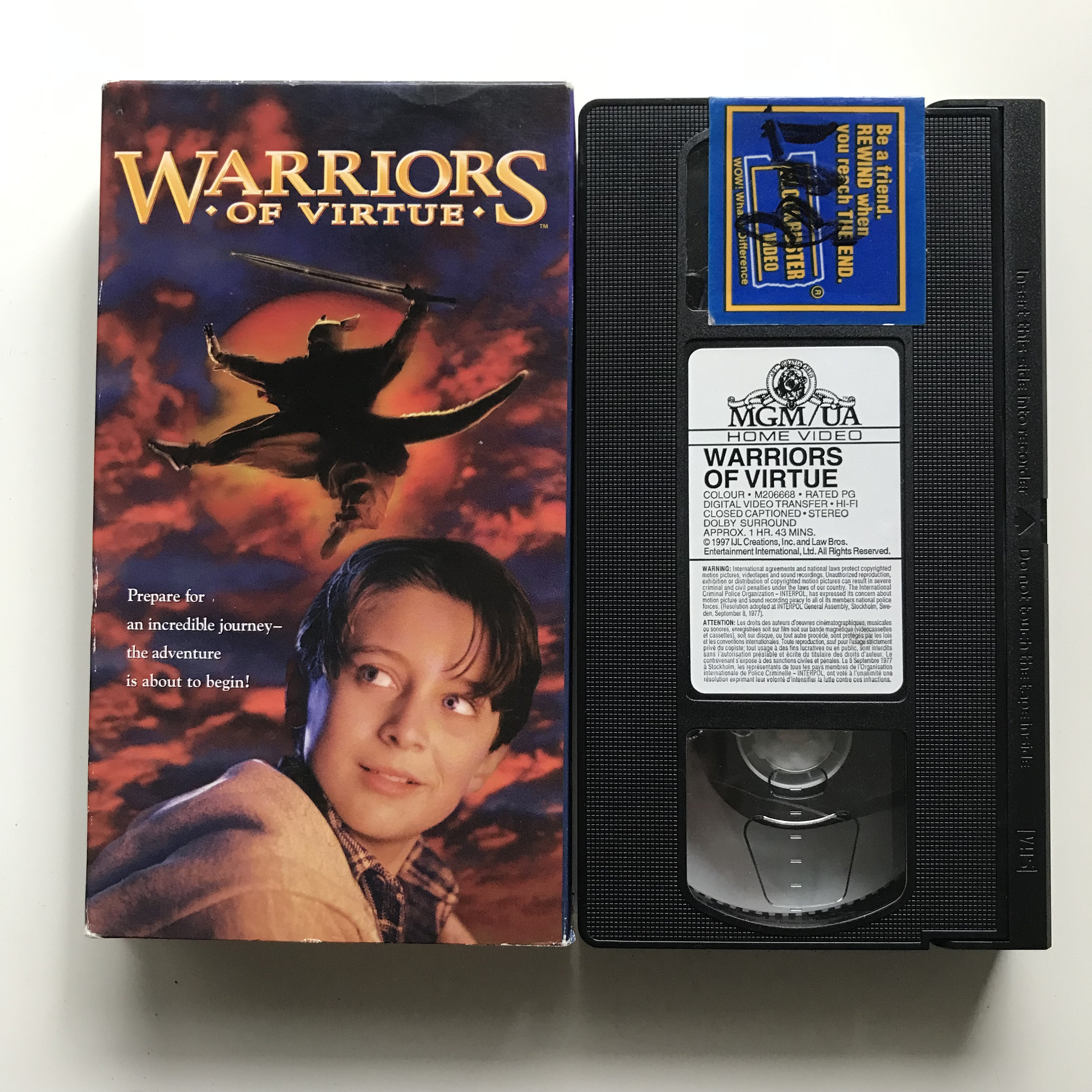 Warriors of Virtue VHS Tape 90s Cult Fantasy Adventure
