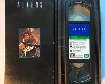 Vintage Aliens VHS Tape 1986 Cult Sci-fi Sigourney Weaver Fox Video