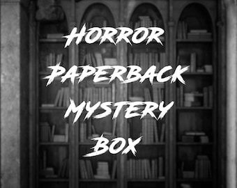 Vintage Horror Paperback Mystery Box - 4 Original PB Books Retro 80s 90s Stephen King Horror Fiction Set