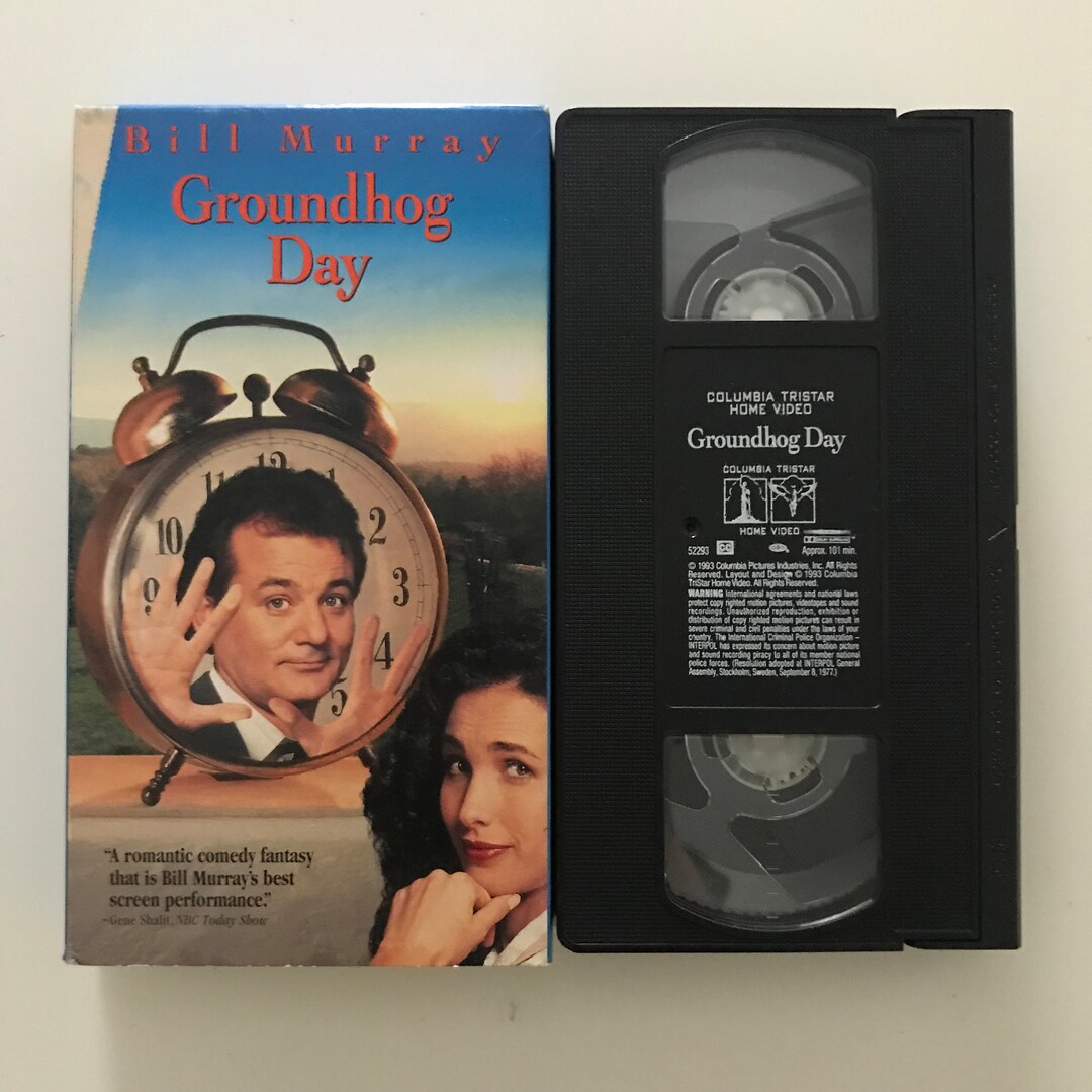 Groundhog Day VHS Tape 90s Bill Murray February 2 Cult Comedy - Etsy