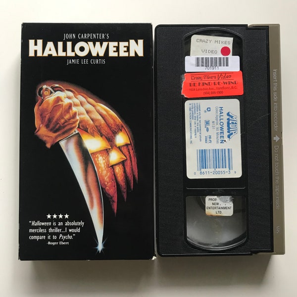 Vintage Halloween VHS Tape 1978 John Carpenter Media Horror