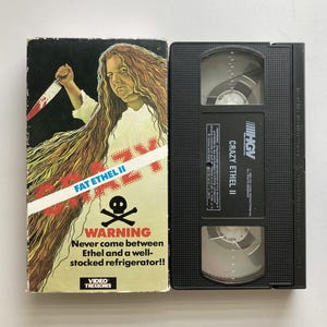 Cassette VHS Crazy Fat Ethel II, film d'horreur des années 80, avec Nick Millard