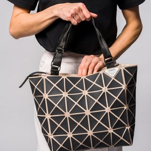 Bolso hecho a mano bolso de aspecto diario bolso casual aspecto elegante fácil de usar bolso geométrico bolso de diseñador geométrico para streetwear bolso bandolera todos los días imagen 1