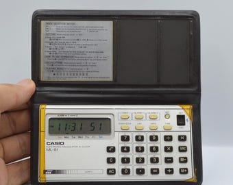 Casio ML-81 Silver LCD Display Electronic Calculator & Clock