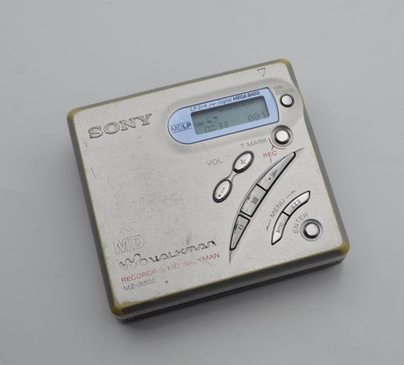 Sony MZ-R500 Mini Disc Player/recorder Walkman - Etsy