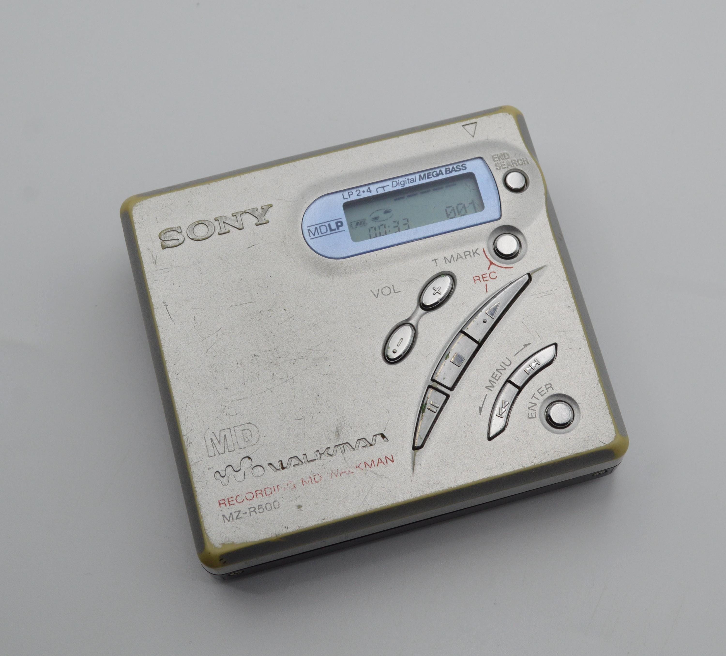 Sony MZ-R500 Mini Disc Player/recorder Walkman - Etsy