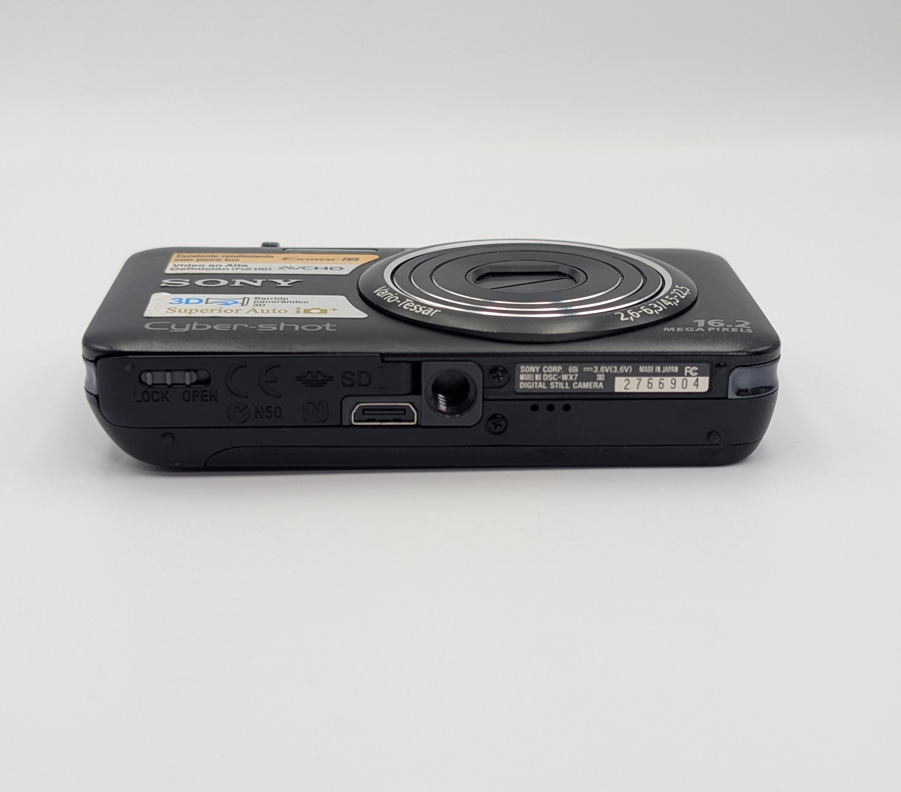 Sony Cyber-shot DSC-WX7 Black 16.2MP Compact Digital Camera 5x - Etsy