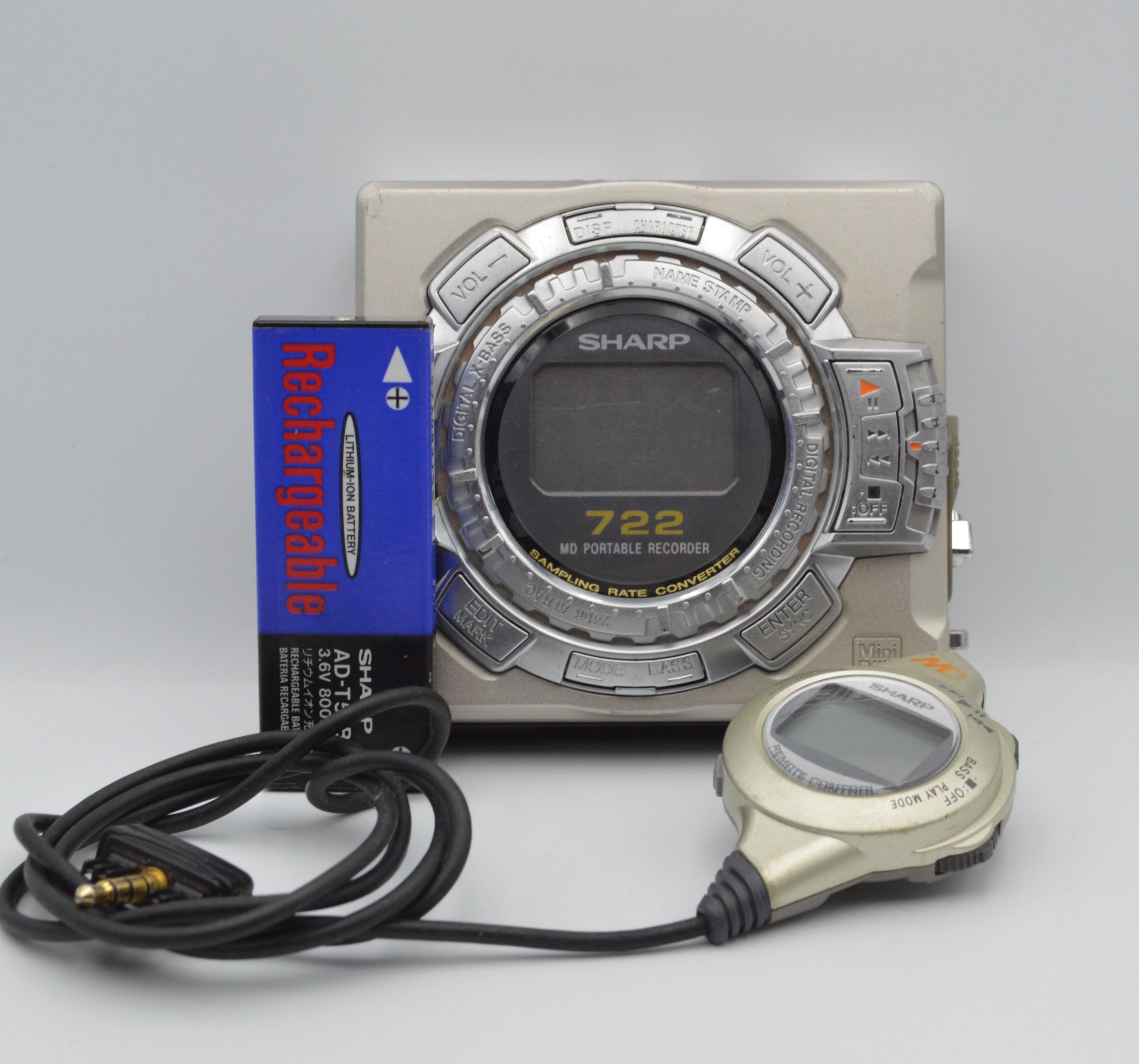 Sharp MD-MS722H Walkman Mini Disc Player/ Recorder - Etsy
