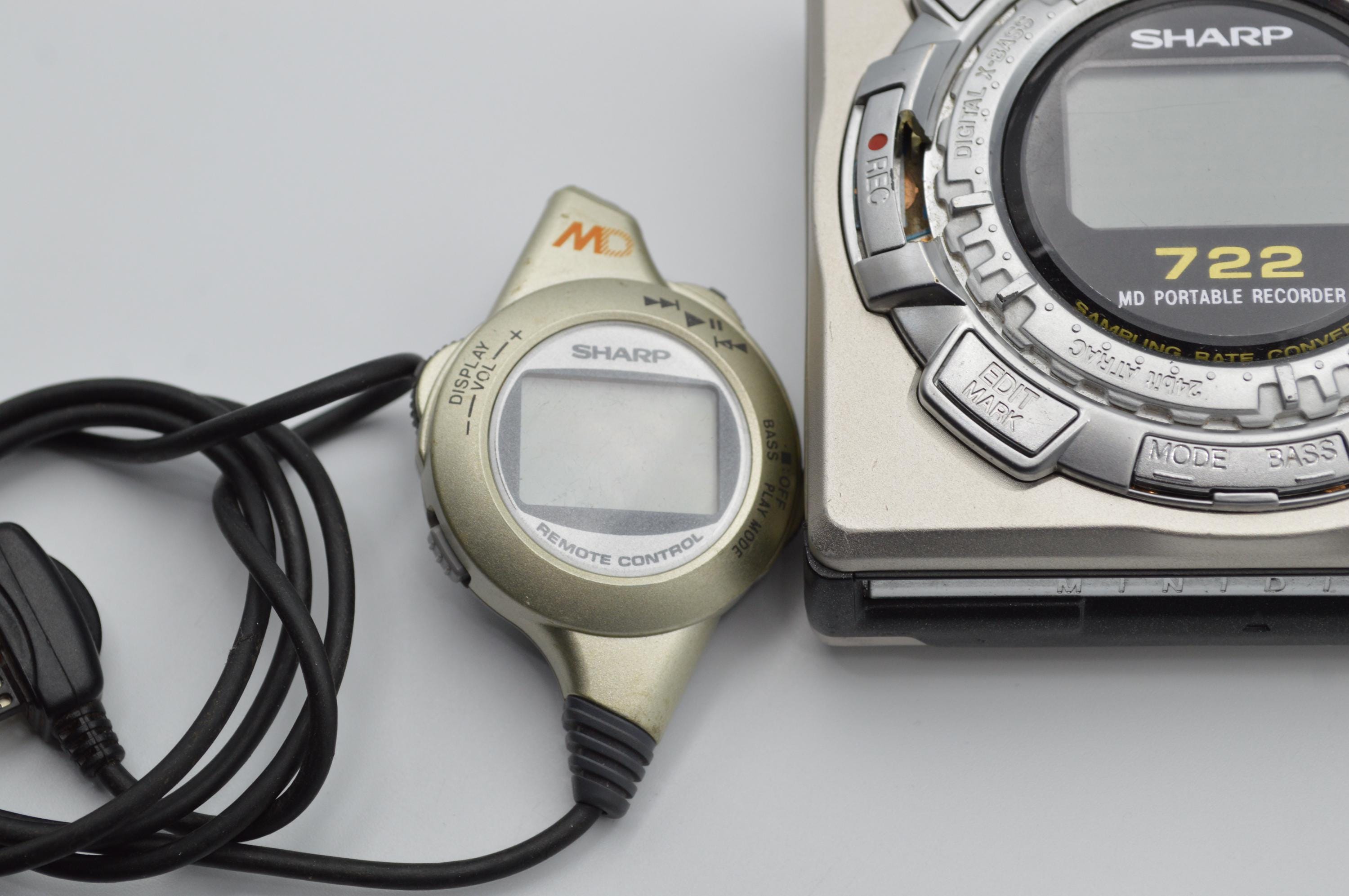 Sharp MD-MS722H Walkman Mini Disc Player/ Recorder - Etsy