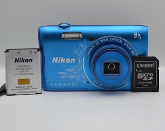 Nikon COOLPIX 2500 Blue/silver 2.0MP Digital Camera - Etsy