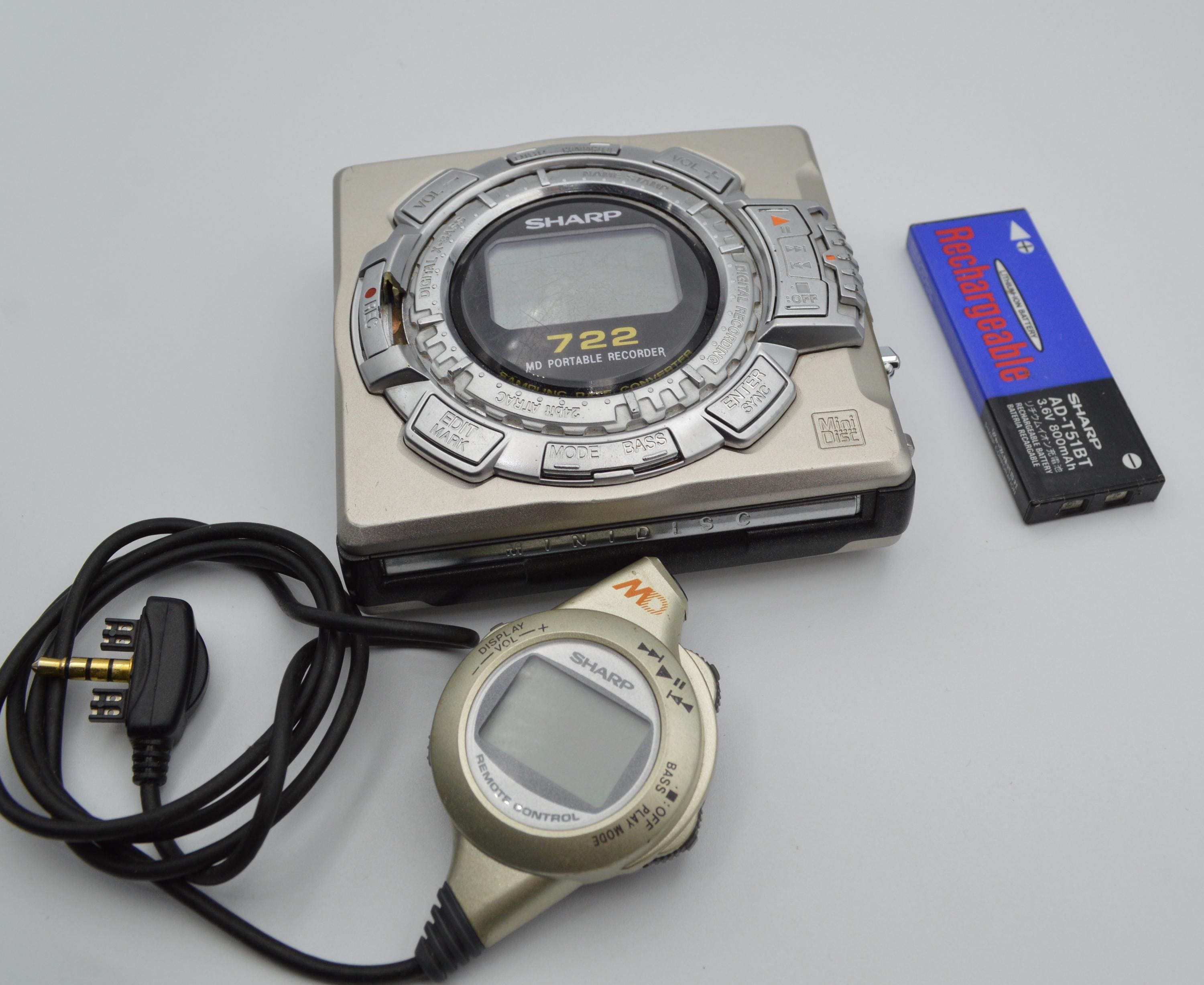 Sharp MD-MS722H Walkman Mini Disc Player/ Recorder - Etsy