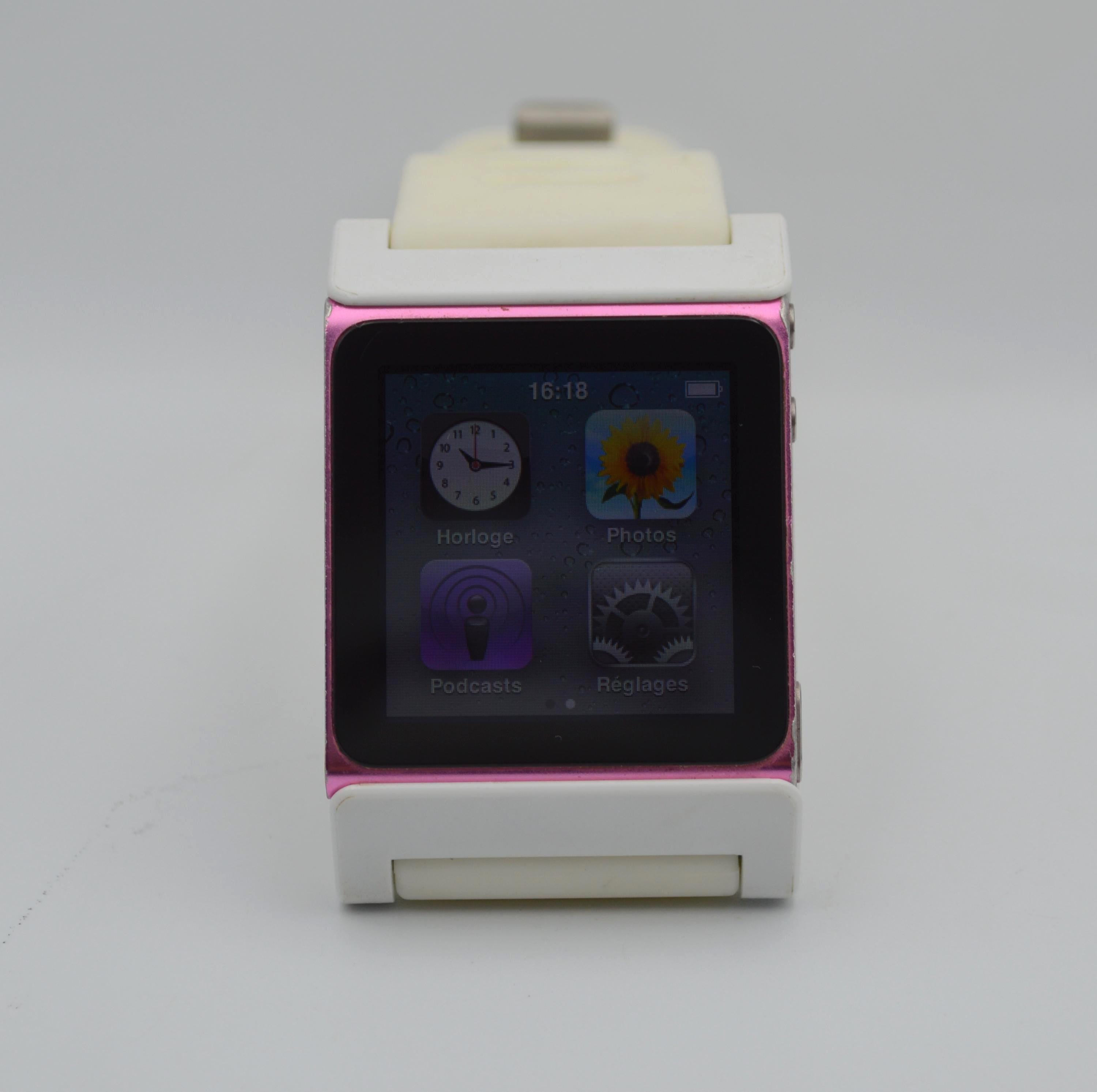 Apple Ipod Nano 6th Gen A1366 Pink 8 GB + Watch Band by SCOTT