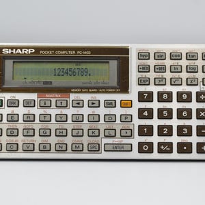 Vintage Sharp PC-1403 Pocket Computer Calculator