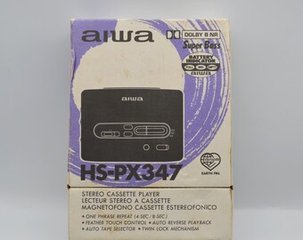 Vintage Aiwa HS-PX347 Cassette Player – With Original Box