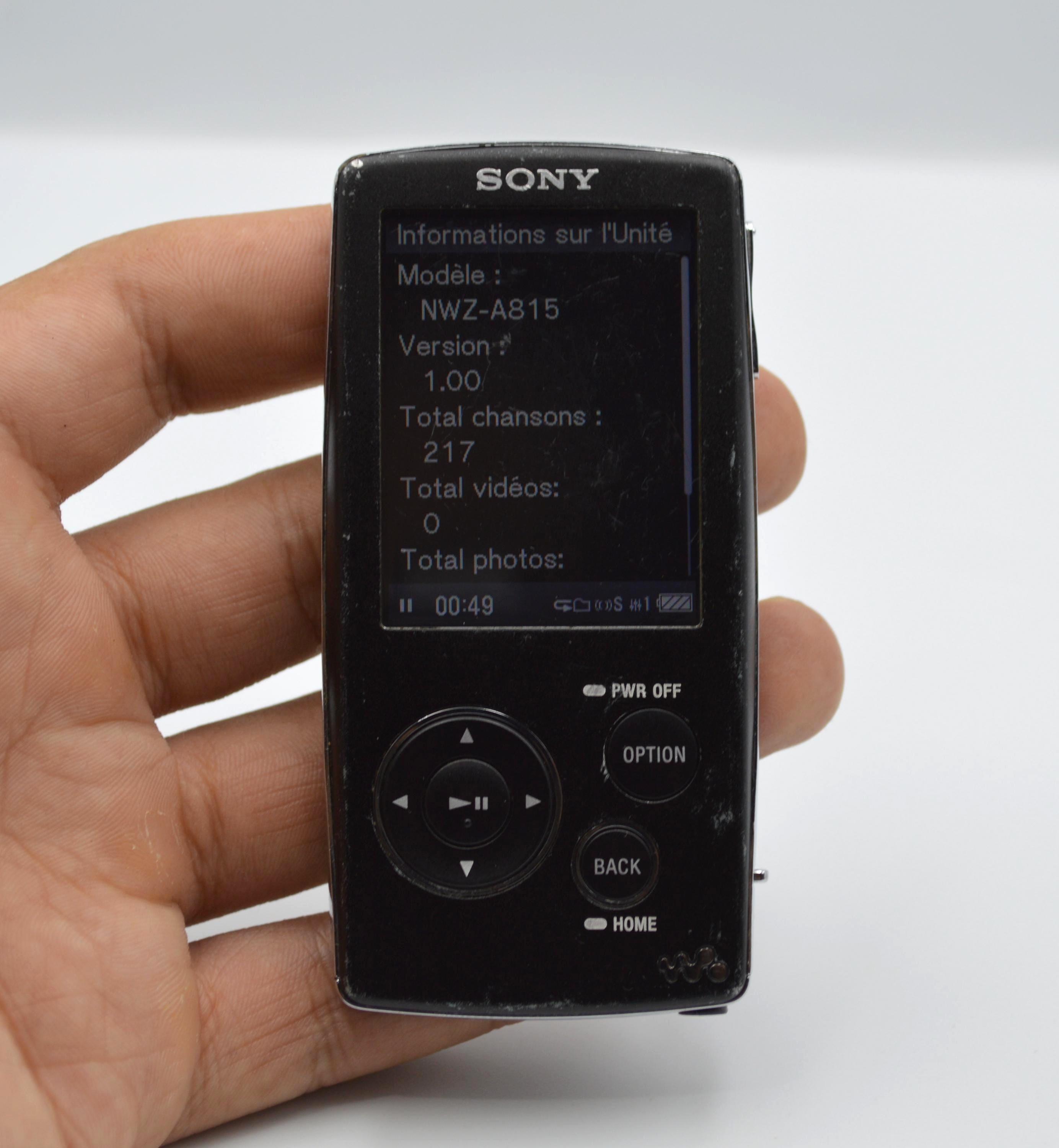 Sony Walkman MP3 Player 2GB NWZ-A815 - Black - Etsy
