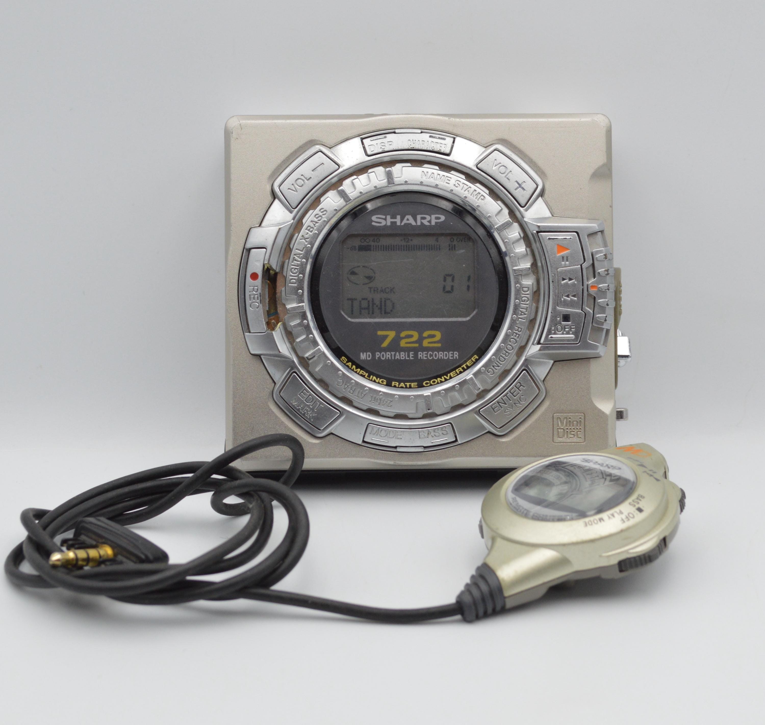 Sharp MD-MS722H Walkman Mini Disc Player/ Recorder - Etsy