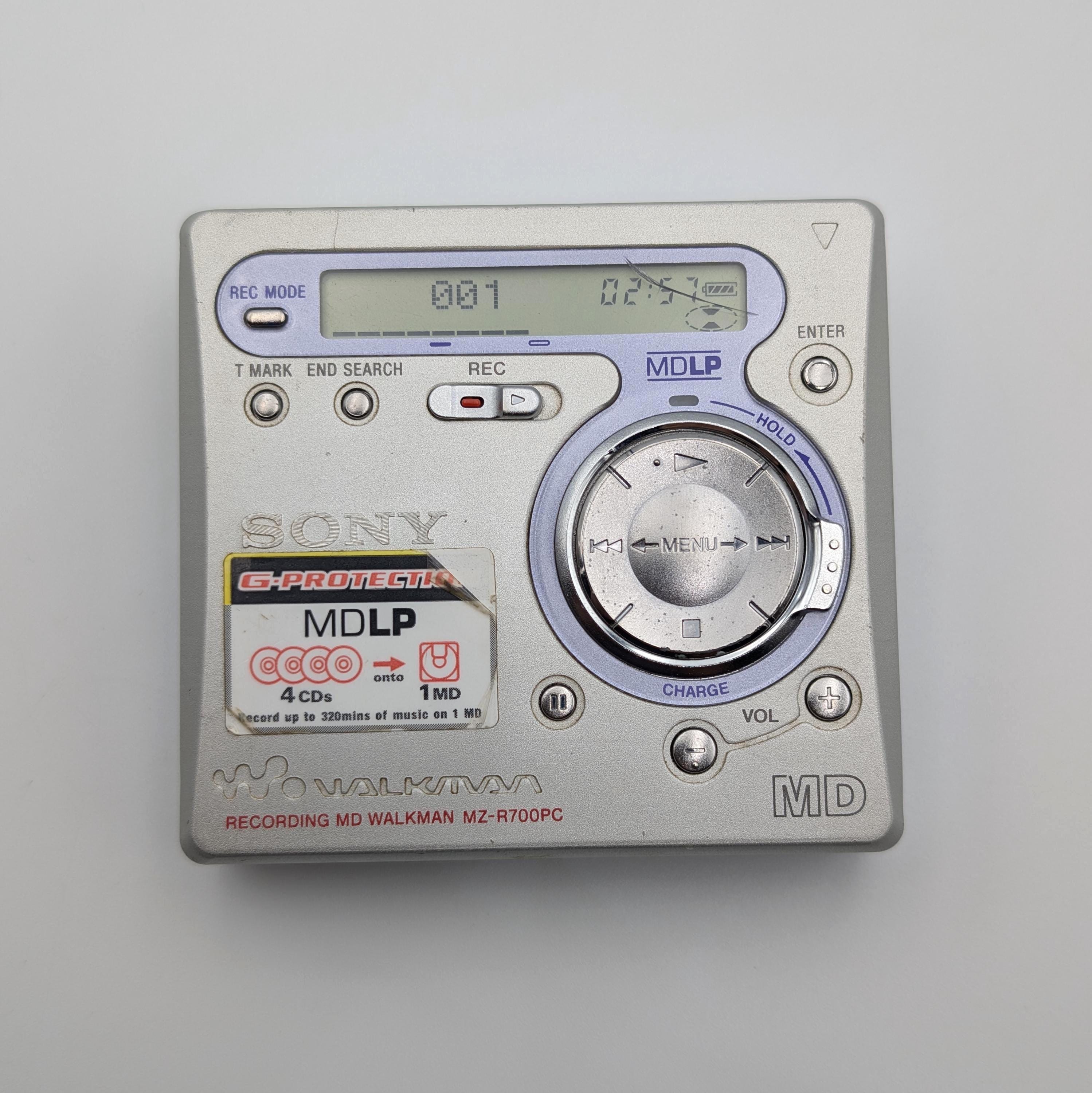 Sony MZ-R700PC Minidisc Player - Tested Playback Only - Cracked