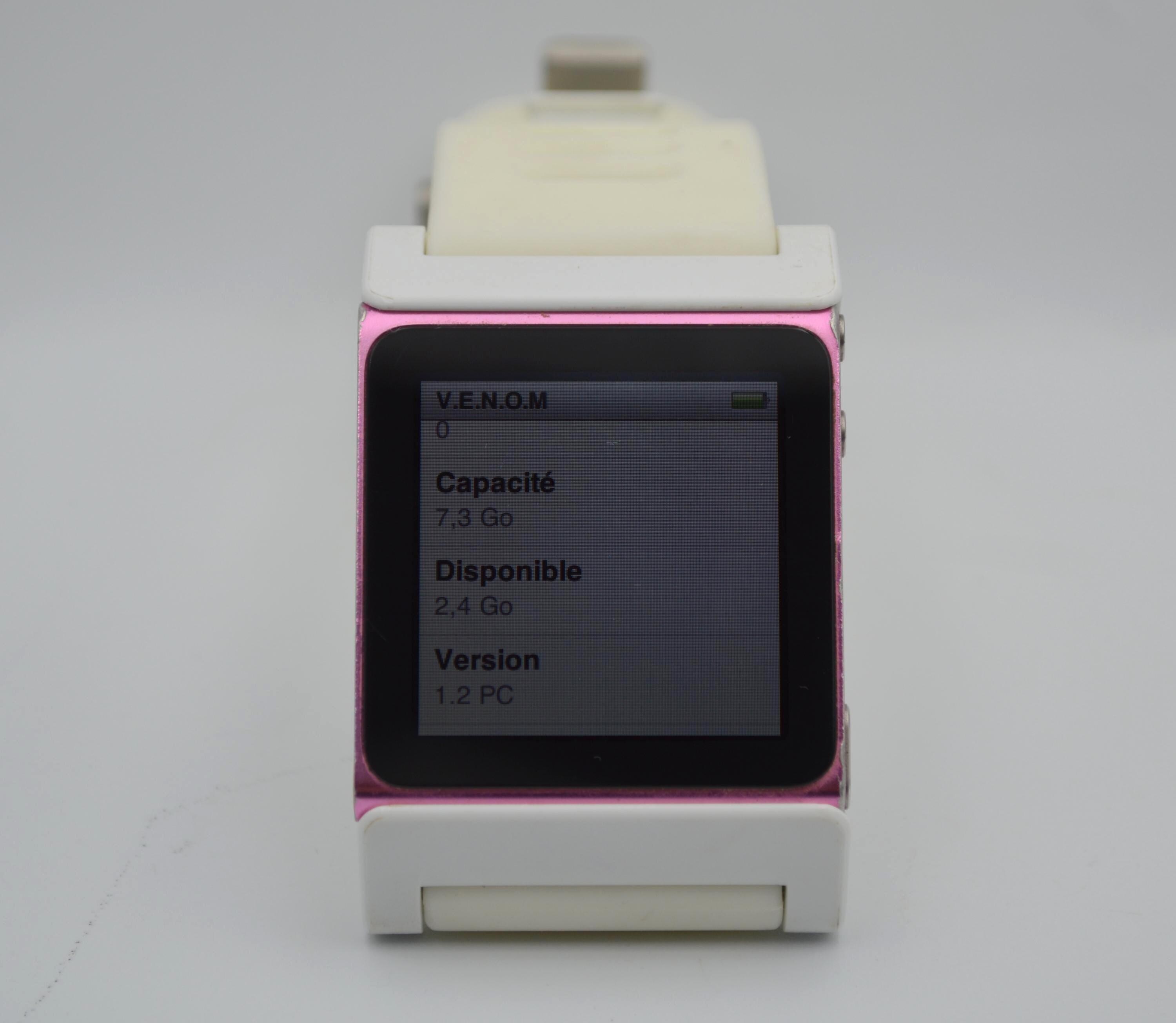 Apple Ipod Nano 6th Gen A1366 Pink 8 GB + Watch Band by SCOTT