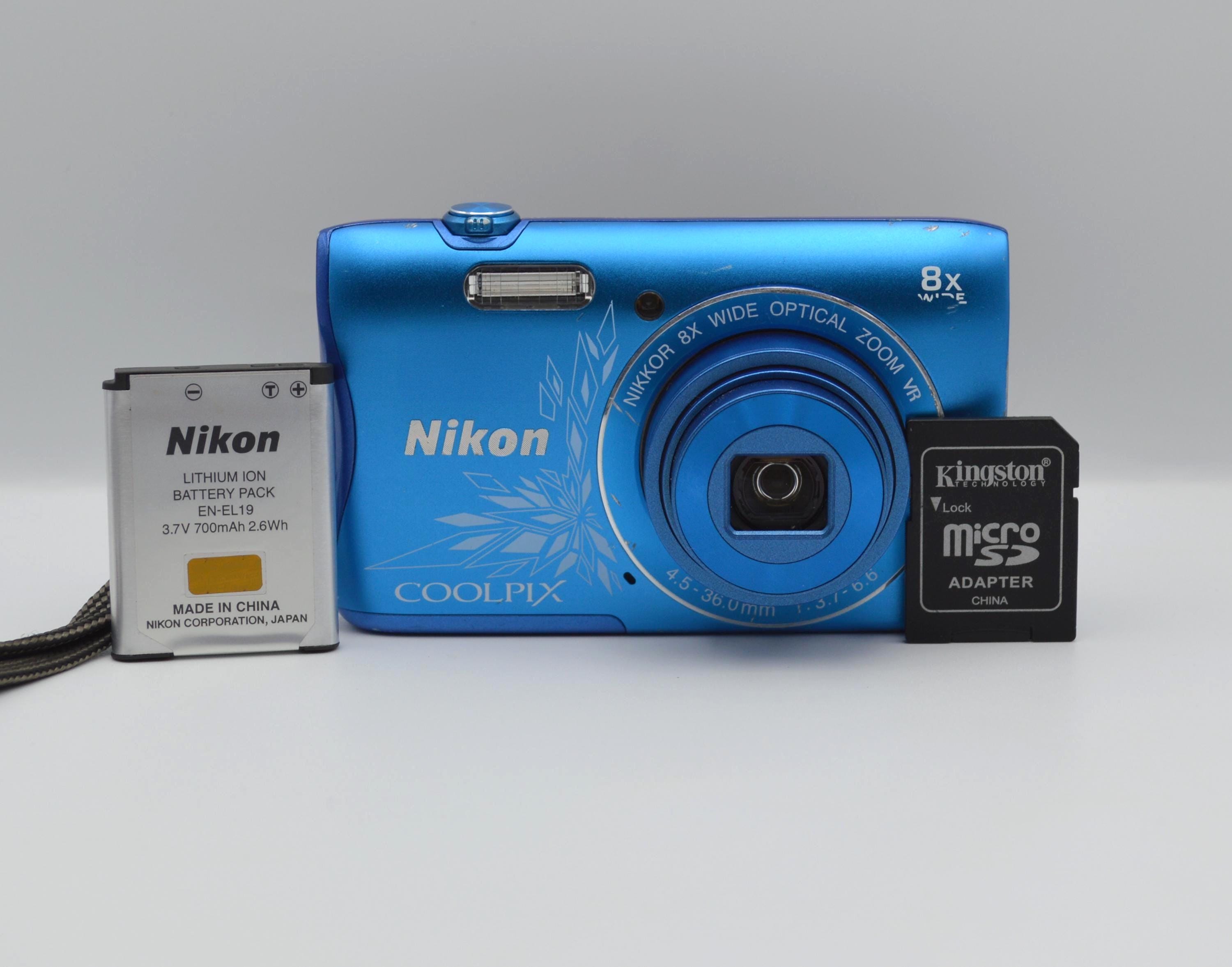 Nikon Coolpix S3700 20.1MP 8x Optical Zoom Blue Digital Camera - Etsy