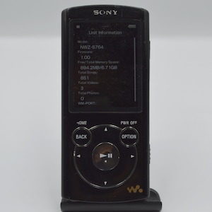 Sony Walkman NW-S764 8GB Digital MP3 Player Black
