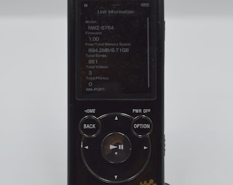 Sony Walkman NW-S764 8GB Digital MP3 Player Black