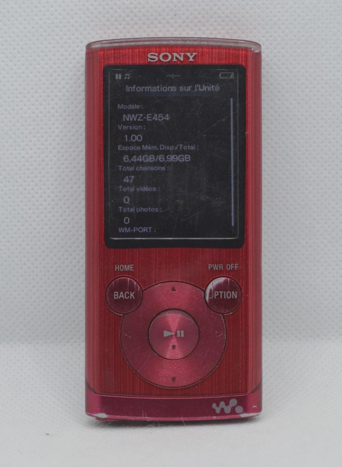 Sony Walkman Digital Media Player NWZ-E454 Red 8GB - Etsy